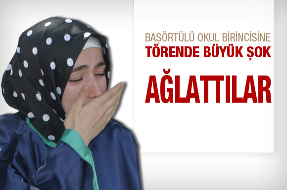 Başörtülü okul birincisine ödül verilmedi