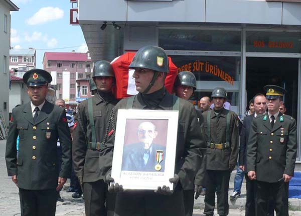 Kore Gazisi Alaattin Karabuğaya hüzünlü veda