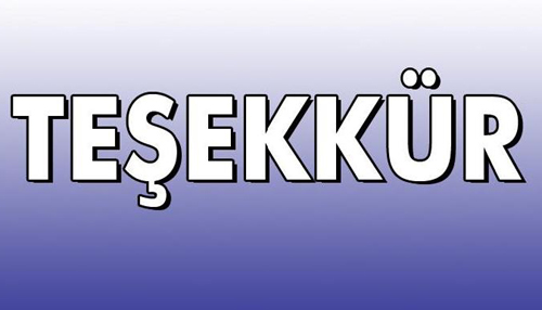 BAYRAKTAR AİLESİNDEN AÇIK TEŞEKKÜR