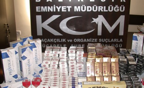 Gölede kaçak sigara operasyonu