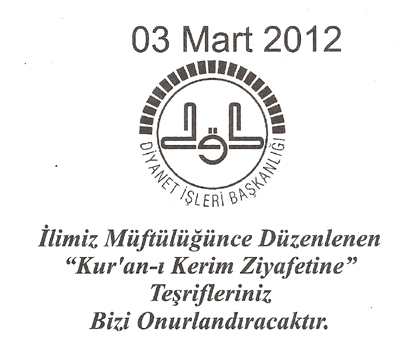 KUR'AN-I KERİM ZİYAFETİNE DAVETLİSİNİZ