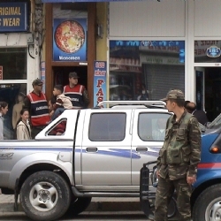 Jandarmadan Polis bölgesine baskın