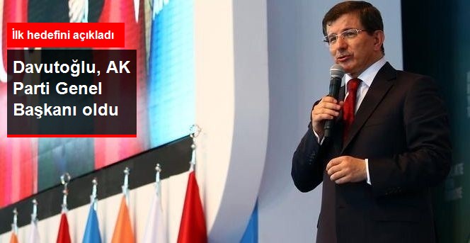 Ahmet Davutoğlu AK Parti Genel Başkanı Oldu