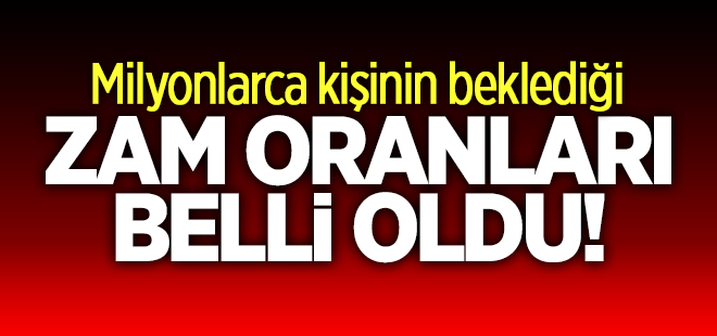 Memurun alacağı zam belli oldu