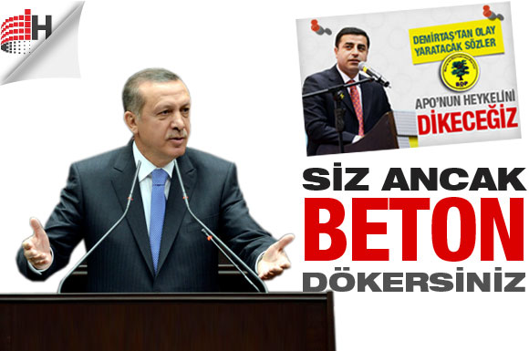 Başbakan'dan Apo heykeli cevabı