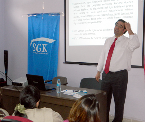 SGK'dan bilgilendirme seminerleri devam ediyor