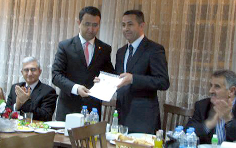 Göle İlçe Emniyet Müdürü&#039;ne veda yemeği