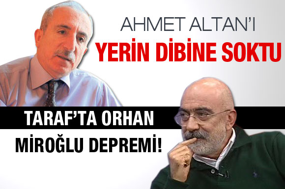 Taraf yazarı, Ahmet Altan'ı yerin dibine soktu!