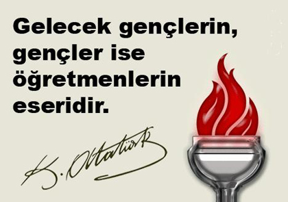 Öğretmenlerimizin Öğretmenler gününü kutlarım