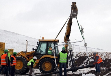 DOĞALGAZ ÇALIŞMALARI TAMAMLANDI