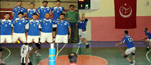 Voleybol maçında ilk galibiyetimizi aldık