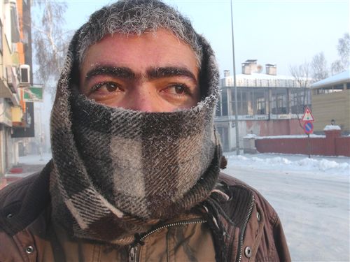 Ardahan,  -25&#039;i gördü, Hayvan Pazarı dondu