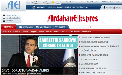 ARDAHAN EKSPRES YAYIN HAYATINA BAŞLADI