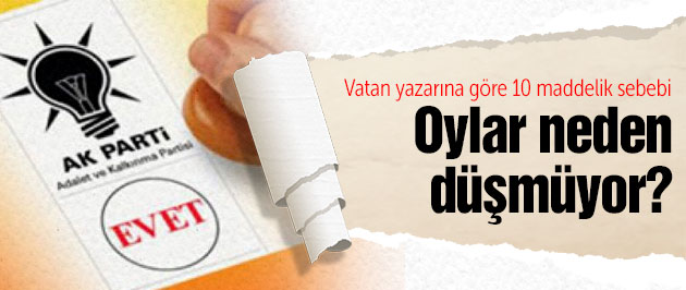 AK Parti'nin oyları neden düşmüyor?