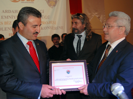 Ardahan Valiliğinden Gökdemire Teşekkür belgesi