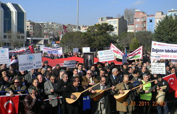 Kura Nehri İçin İstanbul'da yürüdürler