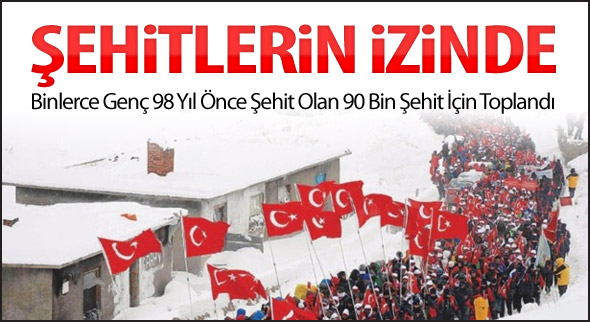 Gençlik Sarıkamış şehitlerinin izinde