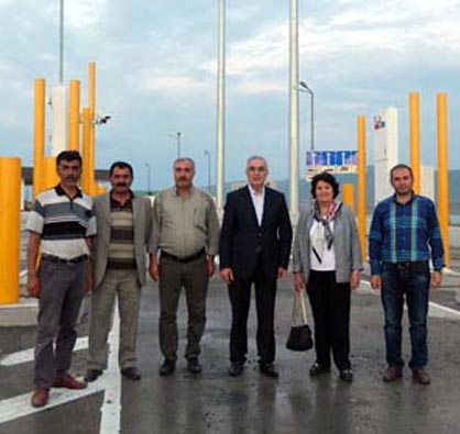 CHP'li Ensar Öğüt, Gürcistan sınırına dayandı