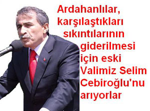 Ardahanlılar, eski Valilerden Cebiroğlu'nu unutmuyorlar