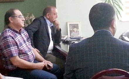 Gürsel Tekin'den Korkmaz'a taziye ziyareti