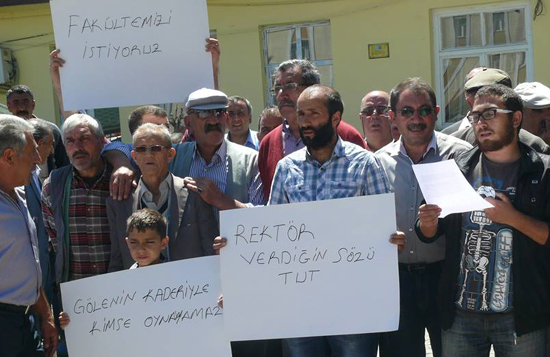 Göle'den: Rektör verdiğin sözü TUT!