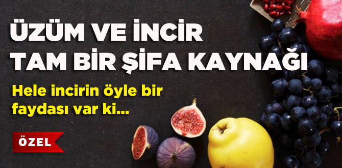 İncir ve üzüm tam bir şifa kaynağı