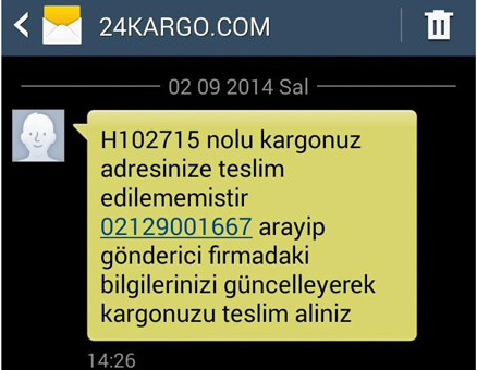Telefona gelen bu mesaja dikkat!