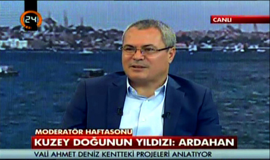 Vali Deniz, Kanal 24'te Ardahan'ı anlattı