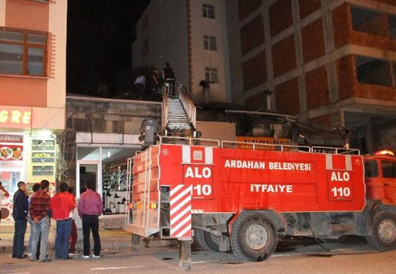 Kent Merkezinde korkutan yangın