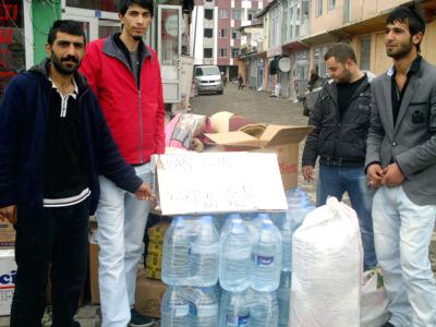 Göleli Vatandaşlar Van'a Yardım Eli Uzattı