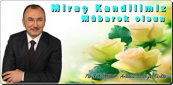 Başkan köksoy'dan Miraç Kandili Mesajı