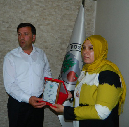 Posof'ta hizmet yapanlara plaket