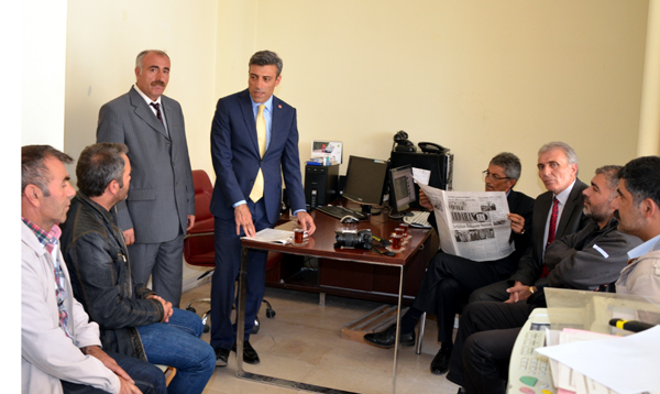 CHP adayı Öztürk Yılmaz Ardahan Haber Merkezinde
