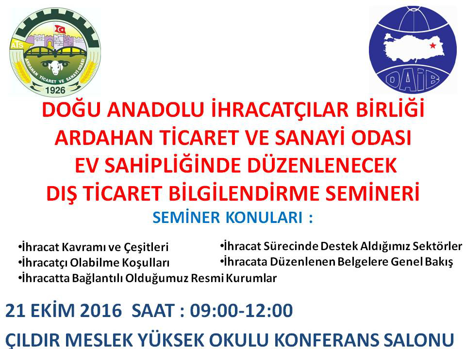 ATSO ihracat seminerine ev sahipliği yapacak