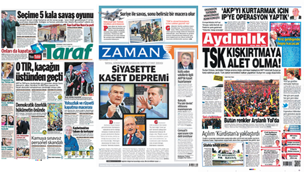 Ortada siyasiler yok, medya var...