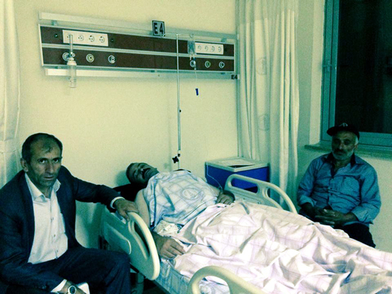 Bozuk yol Posof'ta kaza yaptırdı