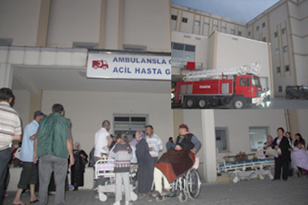 Ardahan Devlet Hastanesinde YANGIN