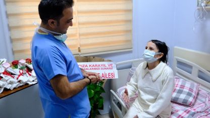 Irak’ta tüp patlamasında yaralanan kadın Van’da hayata tutundu