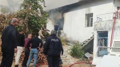 Malatya’da korkutan ev yangını