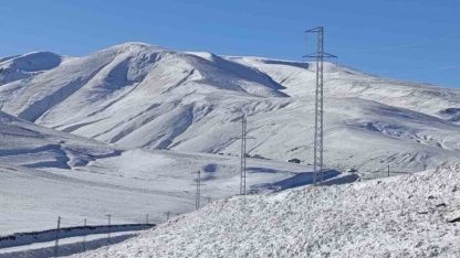Taşlıçay’da kar yağışıyla Gündoğdu köyü beyaza büründü