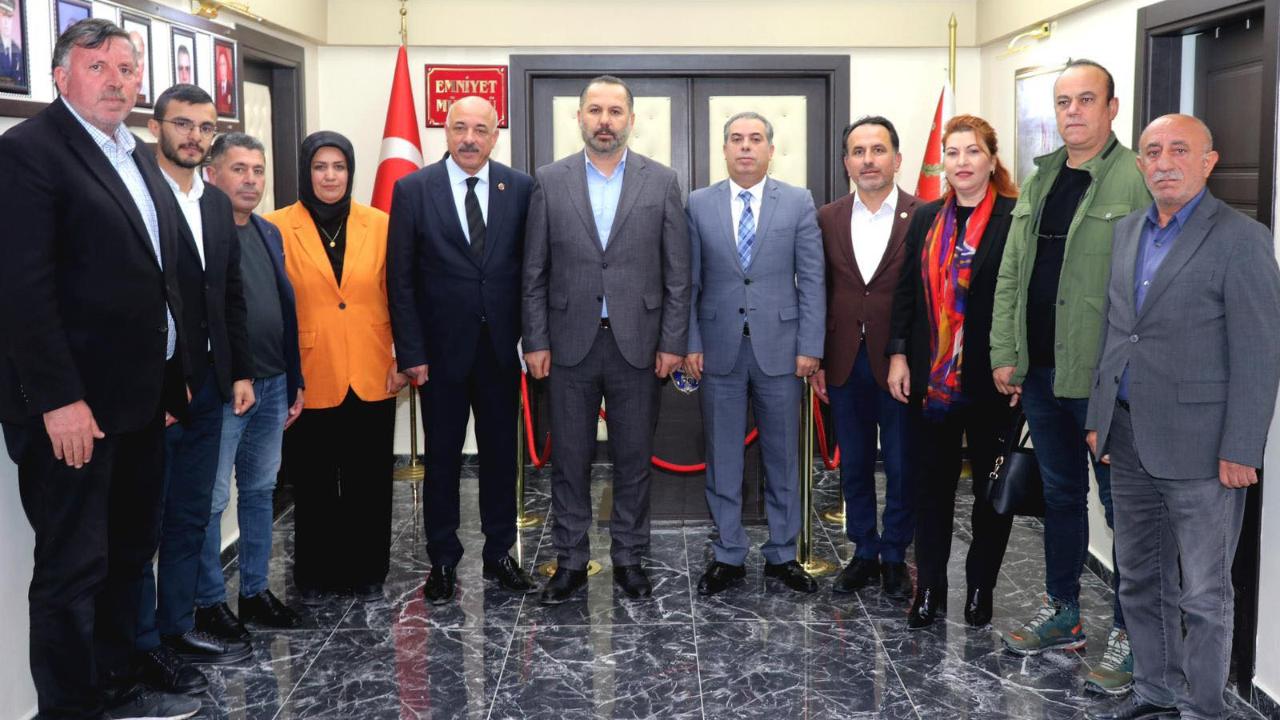 AK Parti heyetinden Emniyet Müdürü Tüzün’e ziyaret