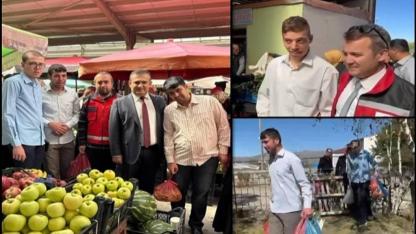 Ardahan’da dayanışma ruhu pazar yerine taşındı