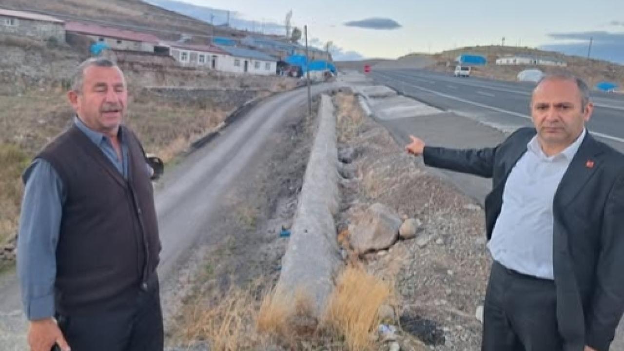 CHP&#039;li Onay&#039;dan Taşlıdere köyüne yol ve altyapı incelemesi