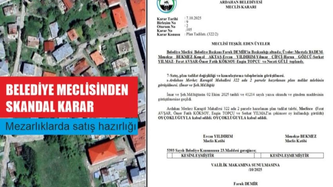 Faruk Demir gözünü mezarlıklara dikti!