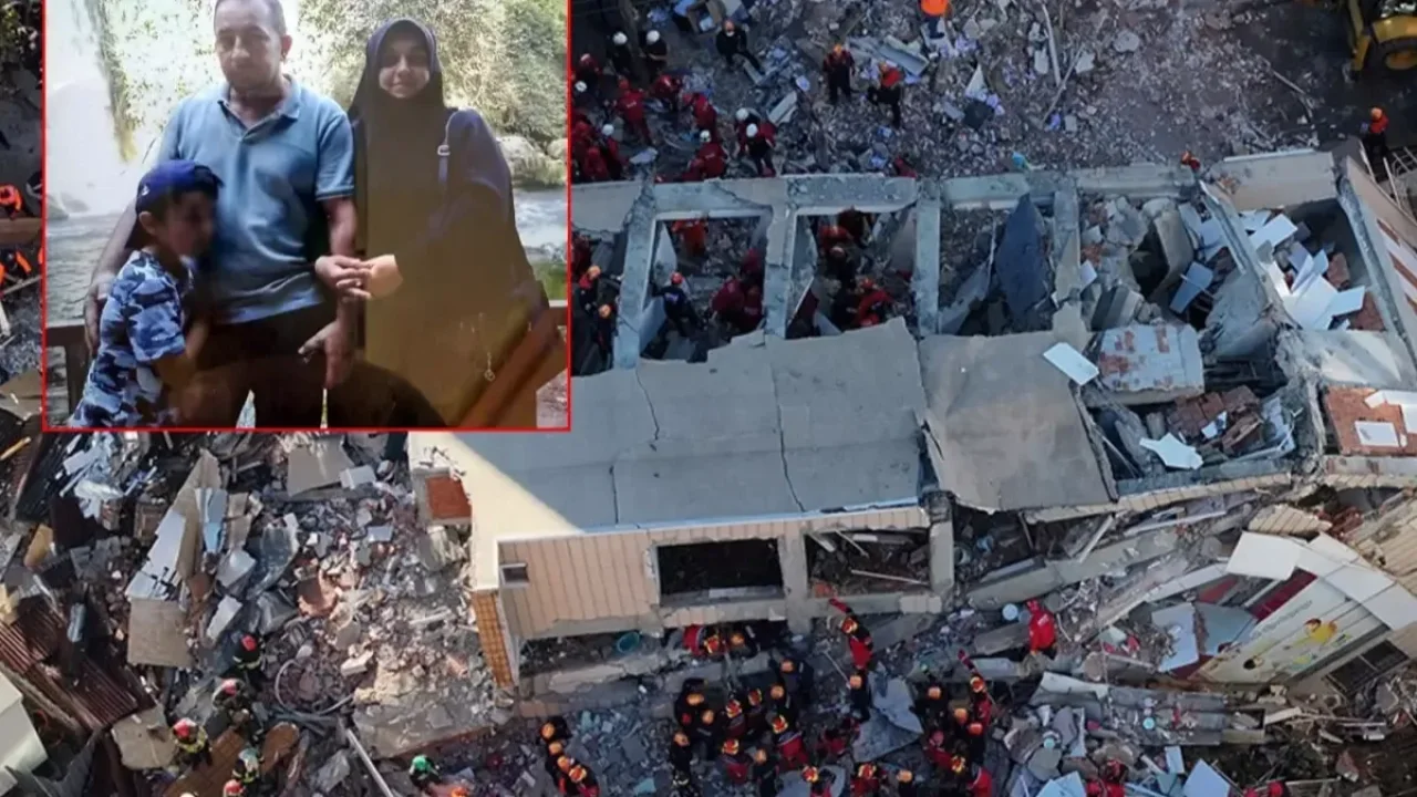 Gebze'de yıkılan 7 katlı apartmanda zamanla mücadele! Etrafındaki 9 bina mühürlendi