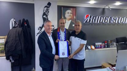 Göleli iş insanı Yusuf Tekin, Serhat Ardahan Spor Yöneticilerini iş yerinde ağırladı