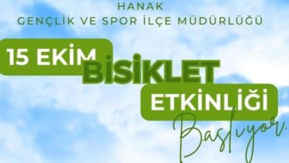 Hanak'ta bisiklet etkinliği düzenleniyor