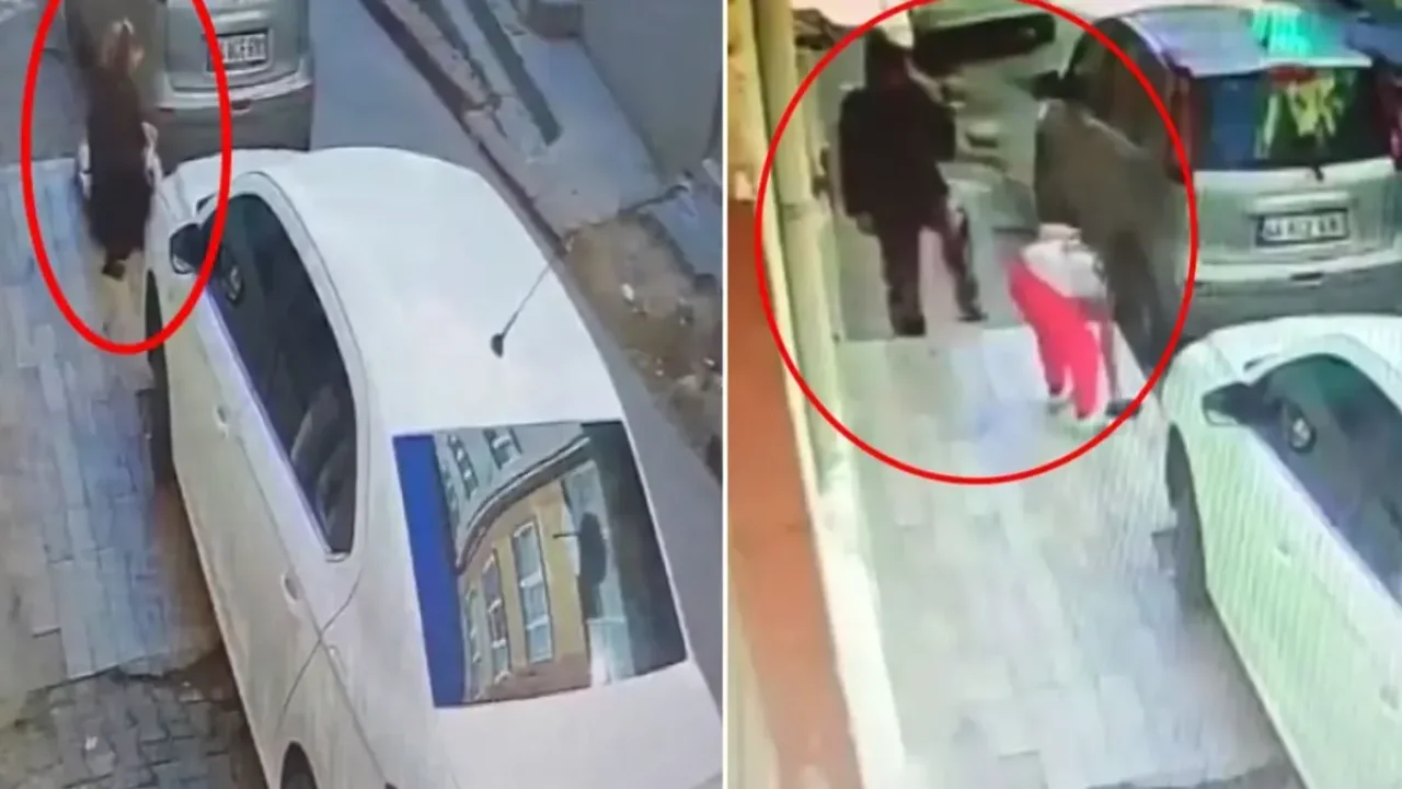 Kaldırımdaki altın dolu keseyi kapıp kayıtlara karıştılar