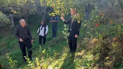 Kaymakam Kestioğlu'ndan "İçi Dışı Kırmızı Elma" Üreticisine ziyaret