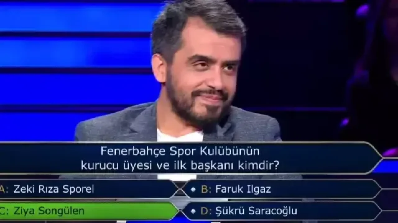 Kim Milyoner Olmak İster'de şaşırtan Fenerbahçe sorusu